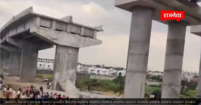 Gujarat under-construction bridge portion collapses